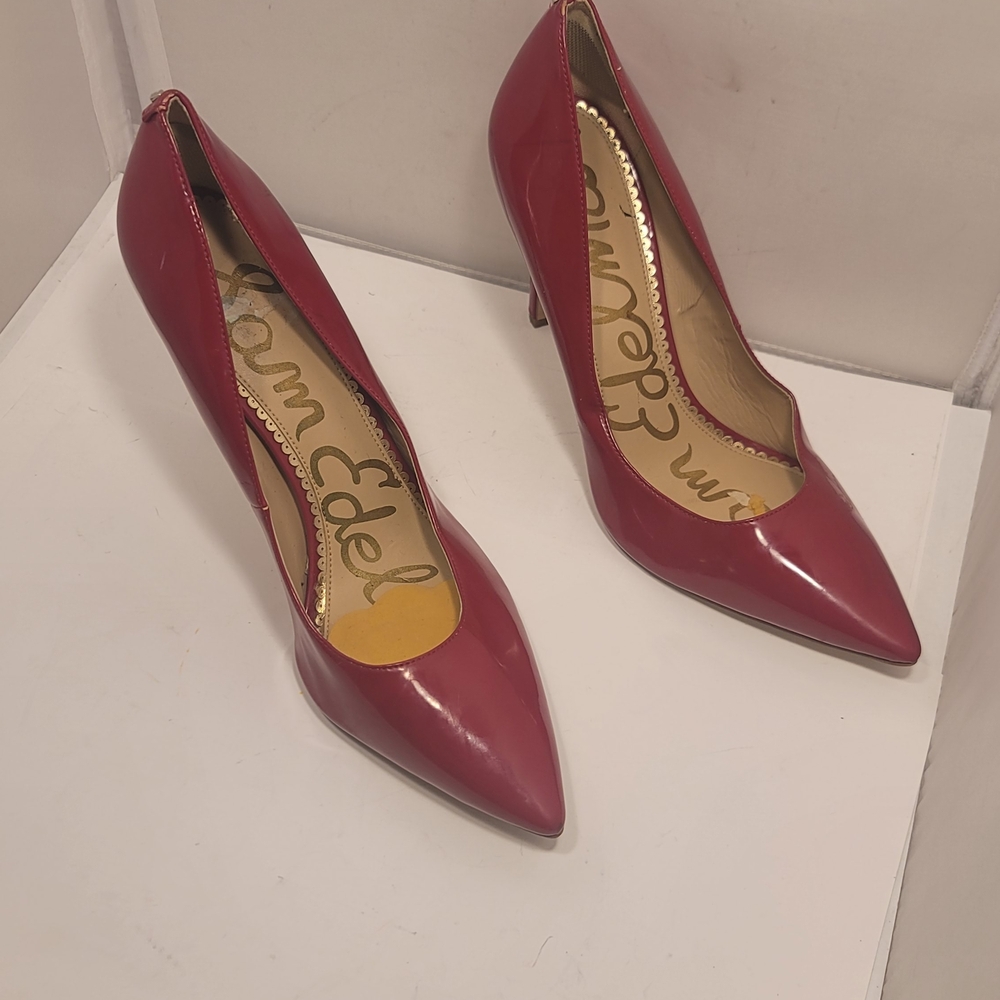 Sam Edelman Women's Burgundy Heels - Picture 2 of 4